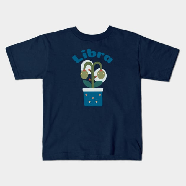 Libra-Zodiac Lovely Universe tree Kids T-Shirt by futuremeloves.me